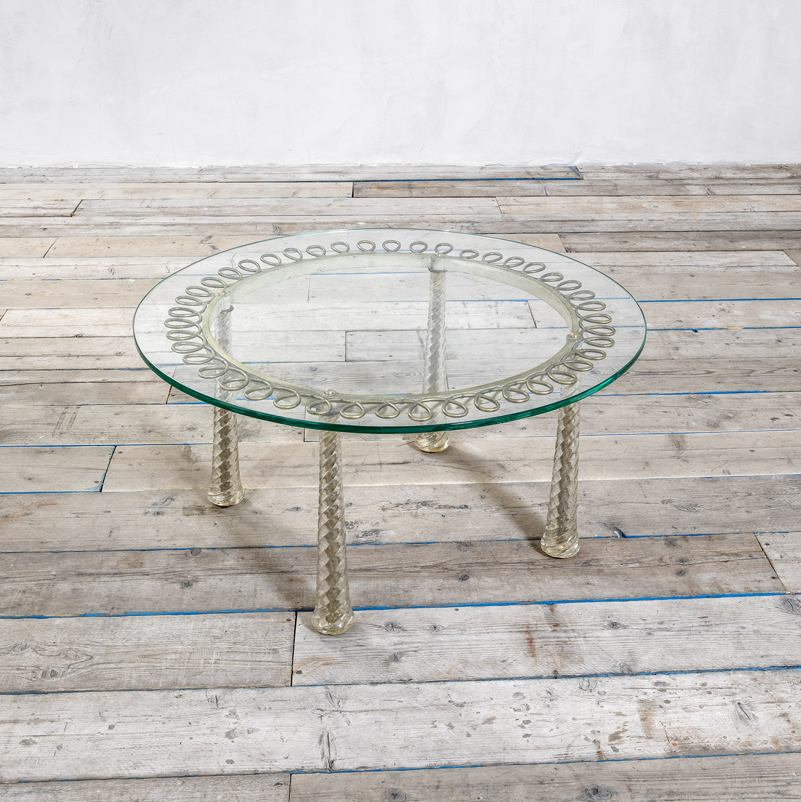 Tavolo basso Quarti in vetro di Murano