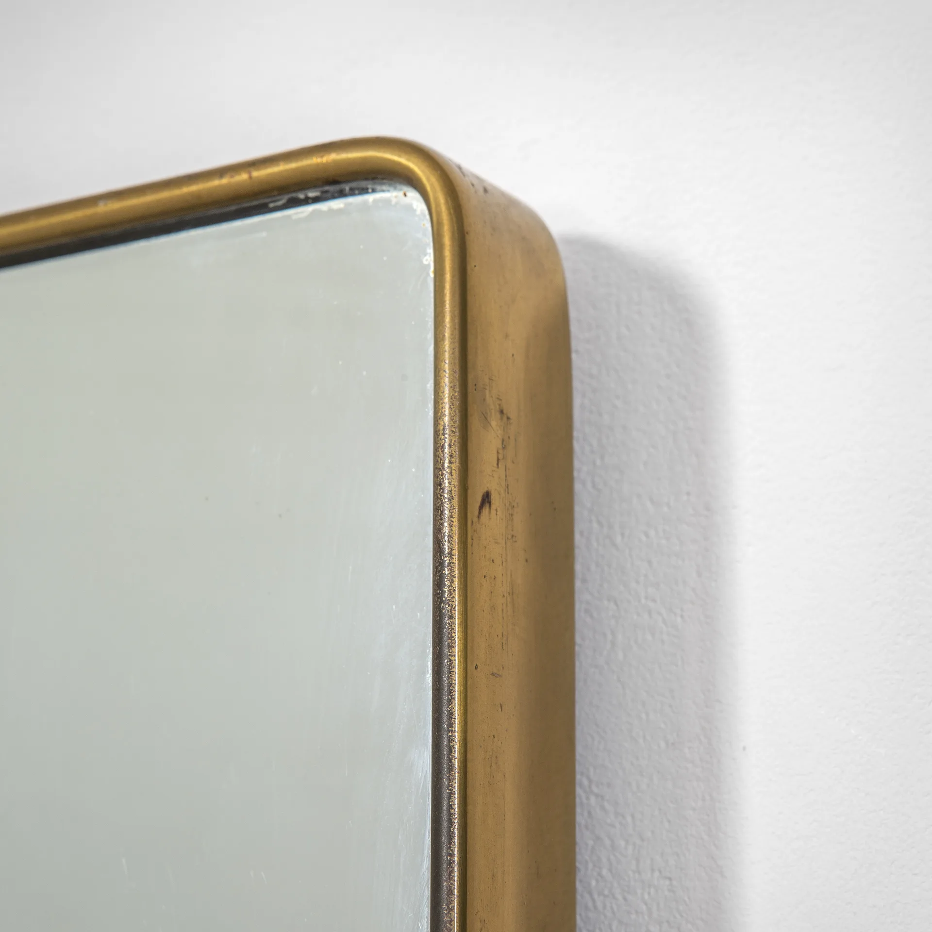 VENDUTO - Specchio Fontana Arte con bordo in ottone