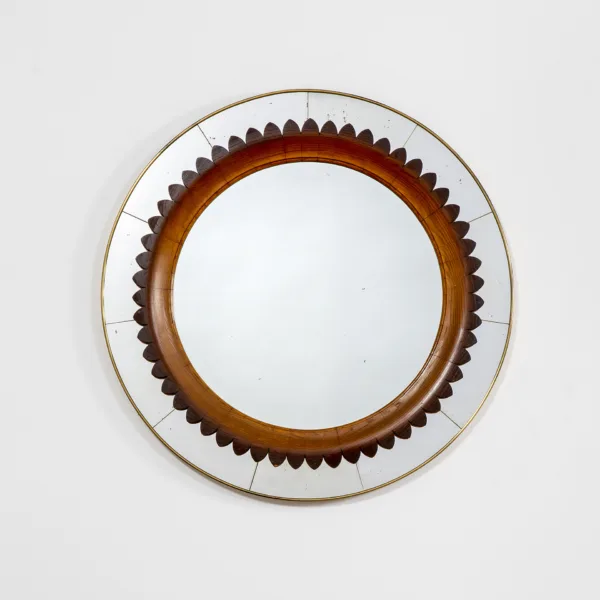 Specchio da muro circolare Produzione Marelli anni '50