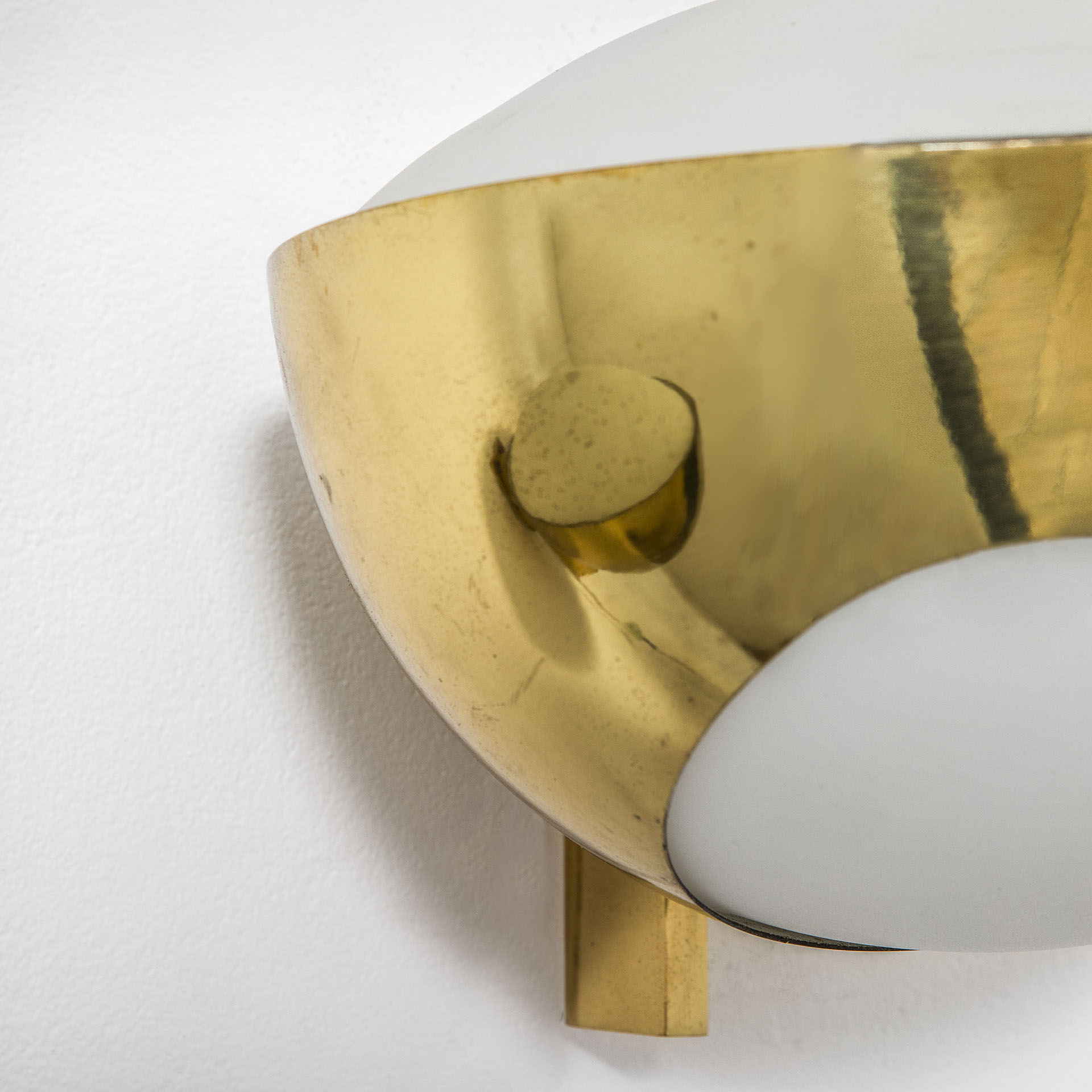 VENDUTO Coppia di lampade da parete modello 1963 in ottone di Max Ingrand per Fontana Arte