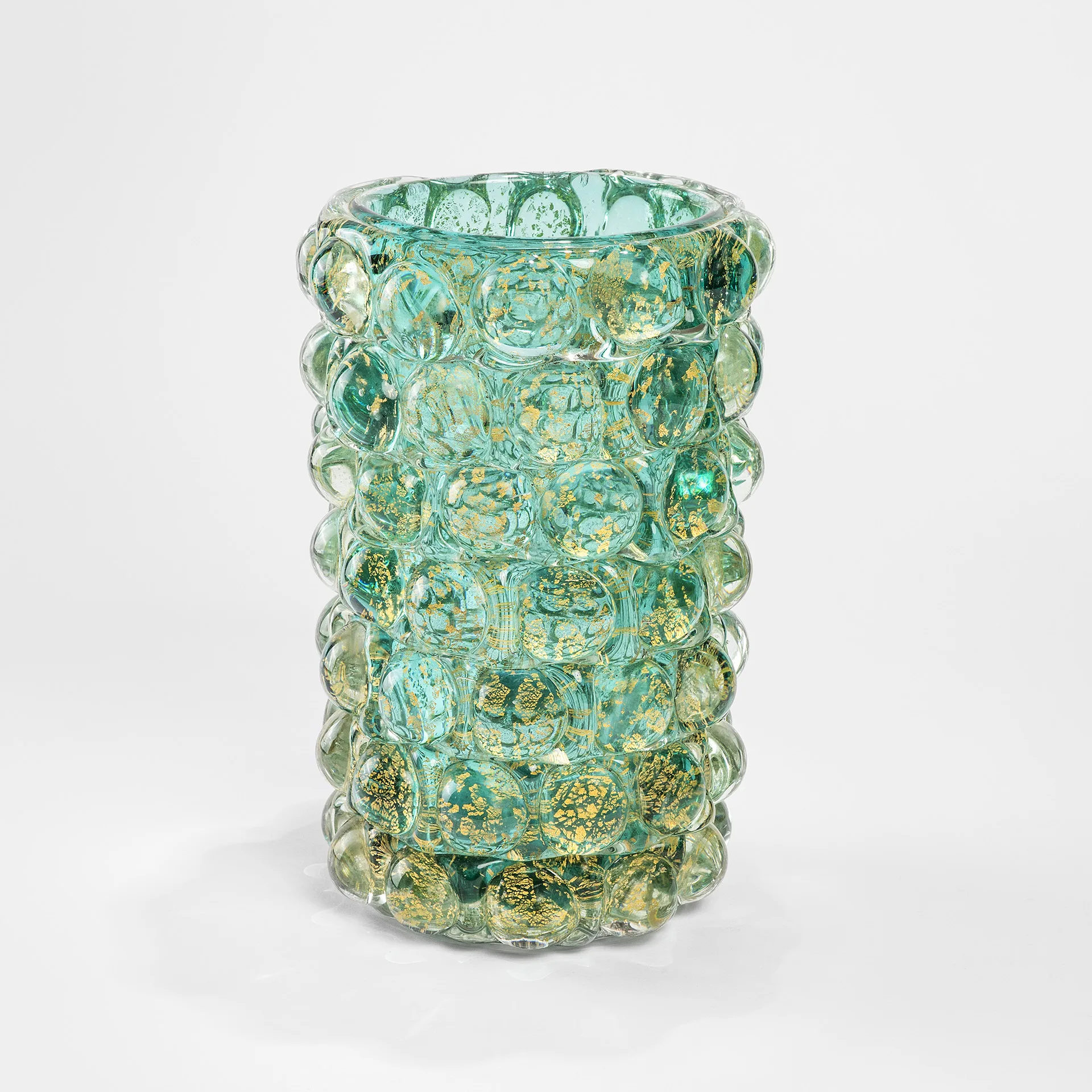 Vaso cilindrico in vetro di Barovier & Toso della serie Lenti