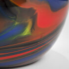 Vaso colorato in vetro con effetto marmorizzato di Missoni per Arte Vetro Murano