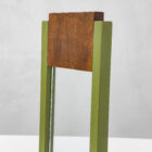 Portafoto in legno verde e marrone di Ettore Sottsass per Il Sestante