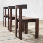 VENDUTO - Set di 6 sedie in legno e tessuto di Mobilgirgi