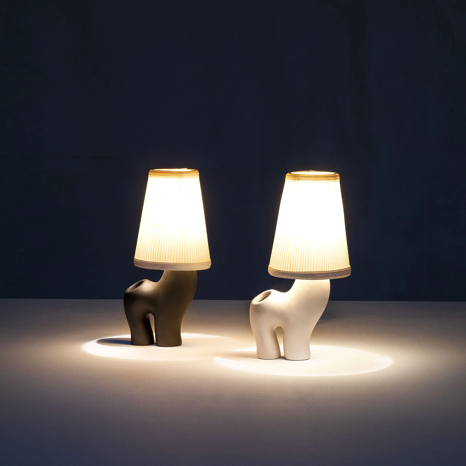 Coppia di lampade da tavolo di Marcel Giraud