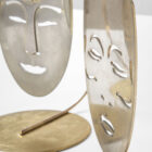 Trittico "Le maschere d'oro" di Lidia Selva per Atelier Luciano Frigerio