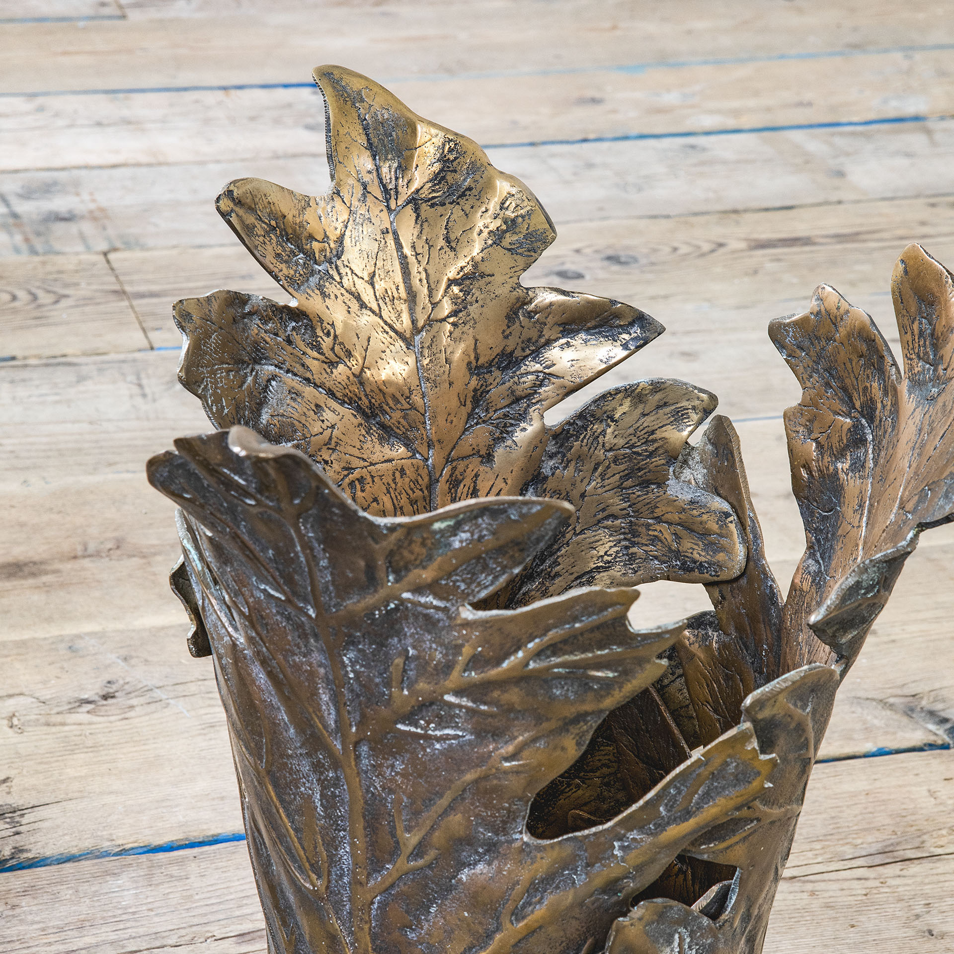 Coppia di porta ombrelli in bronzo attr. François Xavier & Claude Lalanne
