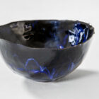Ciotola in ceramica di Fausto Melotti - blu