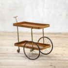 Carrello in legno di Angelo Ostuni, 1960