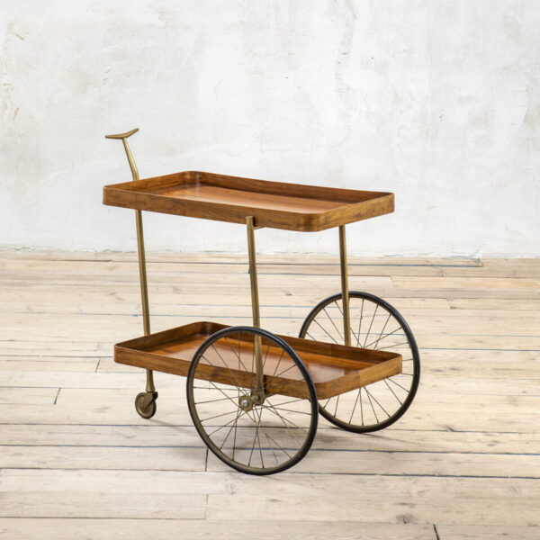 Carrello in legno di Anglo Ostuni, 1960