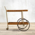 Carrello in legno di Angelo Ostuni, 1960