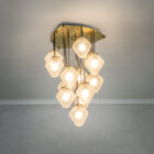 Lampada a sospensione 13 luci Stilnovo, 1955