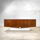 Credenza in legno e marmo di Romeo Rega