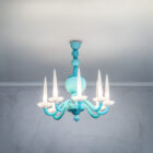 Lampadario mod. 5523 di Gio Ponti per Venini