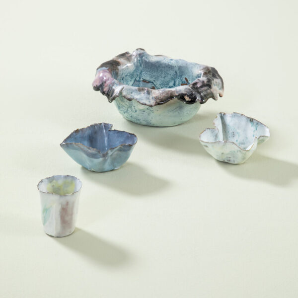 Set di quattro ciotole in ceramica di Fausto Melotti
