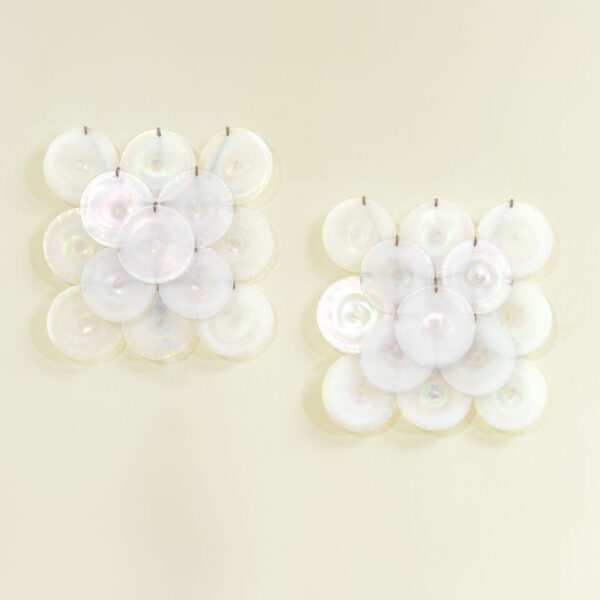 Coppia di applique in vetro di Murano di Carlo Nason per Mazzega