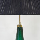 Lampada da tavolo in vetro e tessuto di Paolo Venini