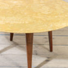 Tavolino in legno e marmo di Gio Ponti