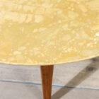 Tavolino in legno e marmo di Gio Ponti