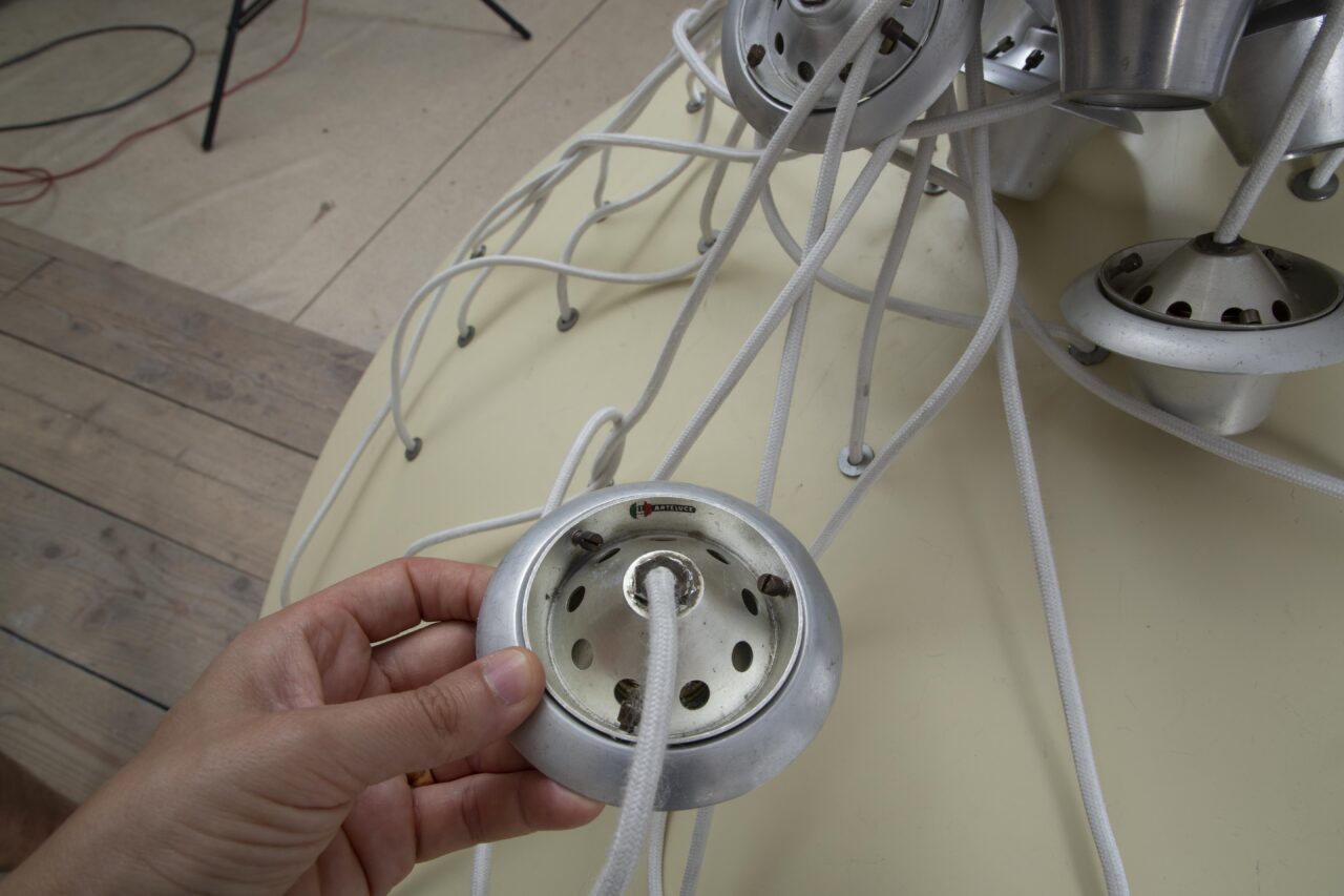 Lampada a sospensione mod. 2095/20 di Gino Sarfatti per Arteluce Lampada a sospensione mod. 2095/20 di Gino Sarfatti per Arteluce