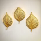 Set di tre applique in ottone di Tommaso Barbi