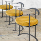 Set di 8 sedie mod. P4 Catilina di Luigi Caccia Dominioni per Azucena