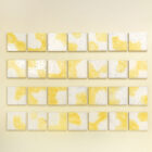 Set di 28 piastrelle in ceramica smaltata di Fausto Melotti