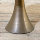 Tavolo basso in bronzo e legno di Angelo Mangiarotti