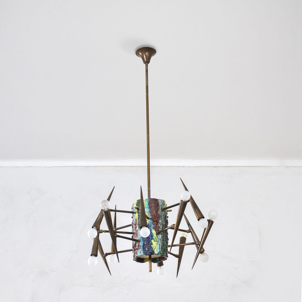 Lampada a sospensione di Leoncillo Leonardi Lampada a sospensione di Leoncillo Leonardi