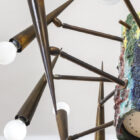 Lampada a sospensione di Leoncillo Leonardi