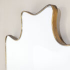Specchio da parete con cornice in ottone