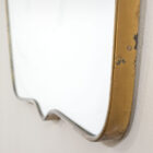 Specchio da parete con cornice in ottone