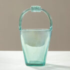 Raro vaso con manico di Flavio Poli per Seguso Vetri d'Arte